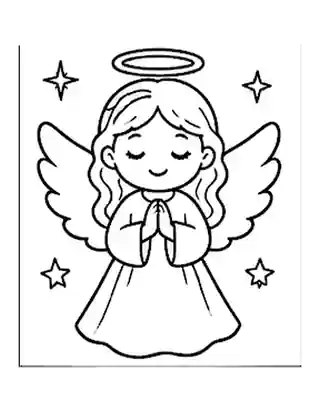 Christmas Angel coloring page