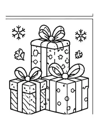 Christmas Gifts coloring page