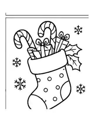 Christmas Stocking coloring page