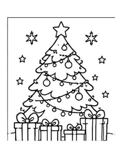Christmas Tree coloring page