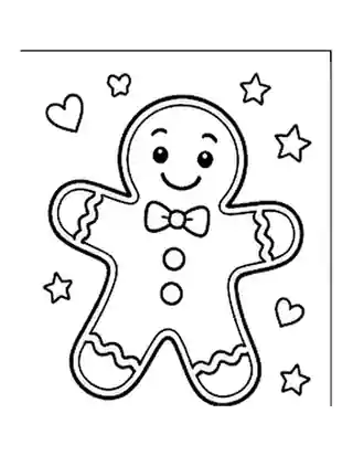 Gingerbread Man coloring page