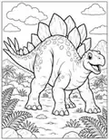 Stegosaurus dinosaur coloring page